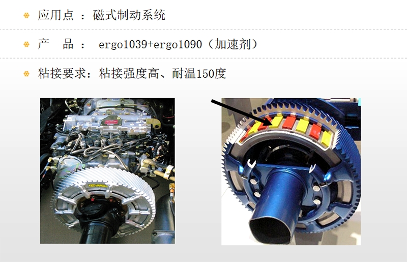 汽車磁式制動(dòng)系統(tǒng)粘接